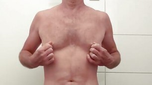 Nipple masturbation and fucking with plug