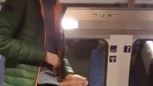 Wanking and Cumming on a Metro Train