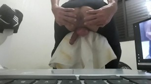 self fucking and self anal creampie