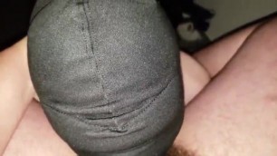 Hooded sub loves sucking cock 2