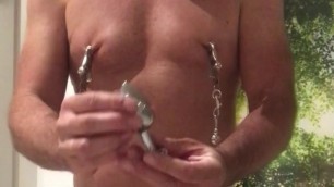 Slave Steve: Tortured with a lot of clamps