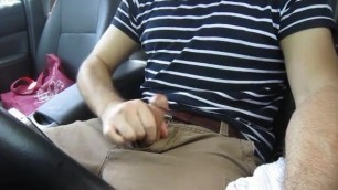 Jerking off in my car, talking and cumming.