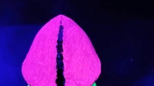 Black Light Hard Dick Painting