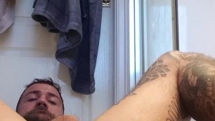 OF - Gareth Hulin tattooed muscle bodybuilder ass play