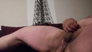 Fat chub cum with dildo