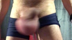 3 h dick and sack pumping and a bulge in swimming trunks