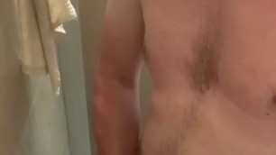 Jerking & pissing in the shower