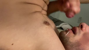 Selfsucking, Jerking and Cum in own mouth