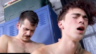 Bully Him - Cute College Boy Gets His Tight Asshole Stretched and Drilled by His Dominative Coachgay