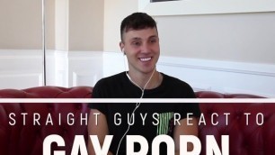 Sexy Straight Studs React to Gay Porngay