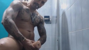 Jerking Cock in the Bathroomgay