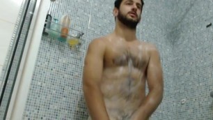Babe Magnet Showers With Lots of Foam and Shows Offgay