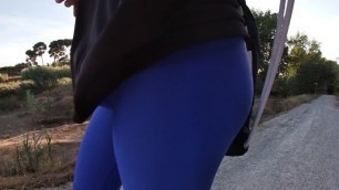 Getting Erect While I Walk in Tight Leggings in a Public Parkgay