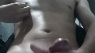 21YRS OLD PINCH NIPPLE WHILE WANKING AND CUM
